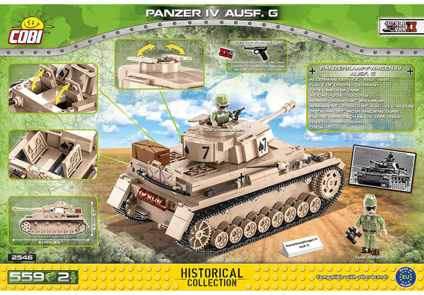 COBI World War II: Panzer IV Ausf. G tank (2546)