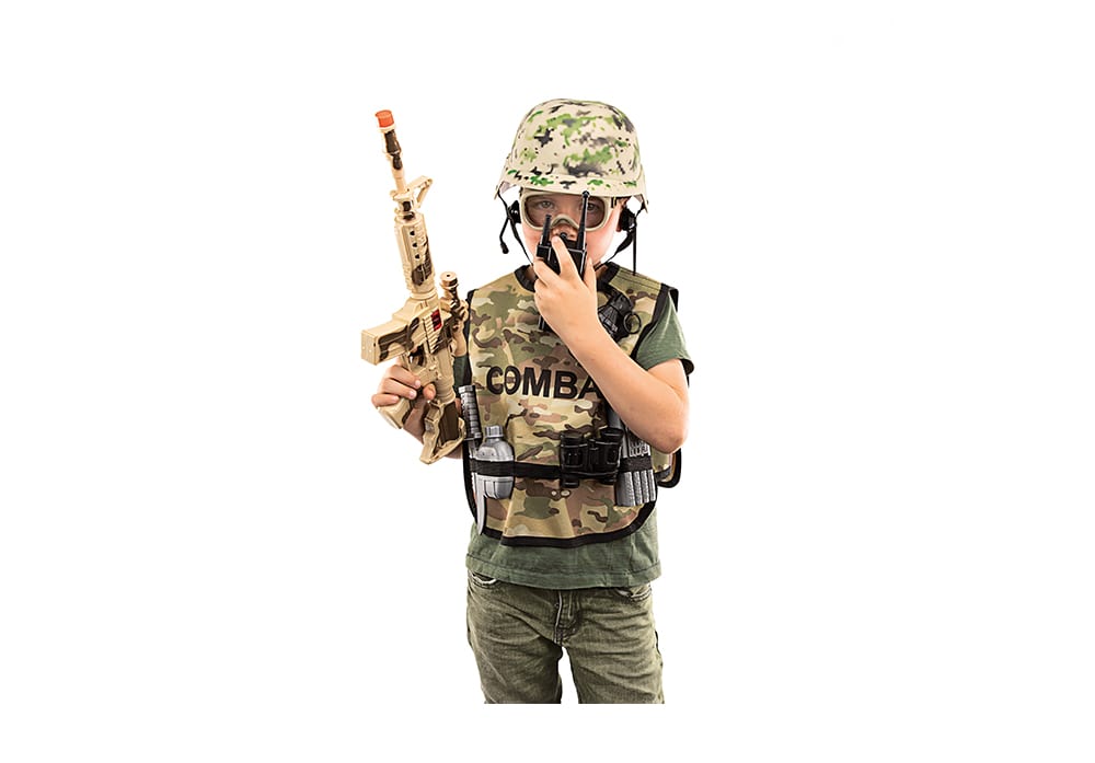 Toi-Toys Army militaire verkleedset kindmodel met legerpak, outfit, wapens en accessoires