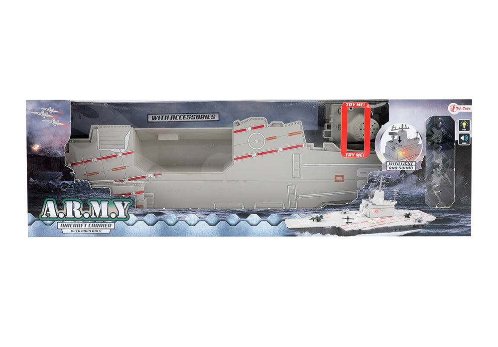 Verpakking Toi-Toys vliegdekschip, straaljagers en helikopters