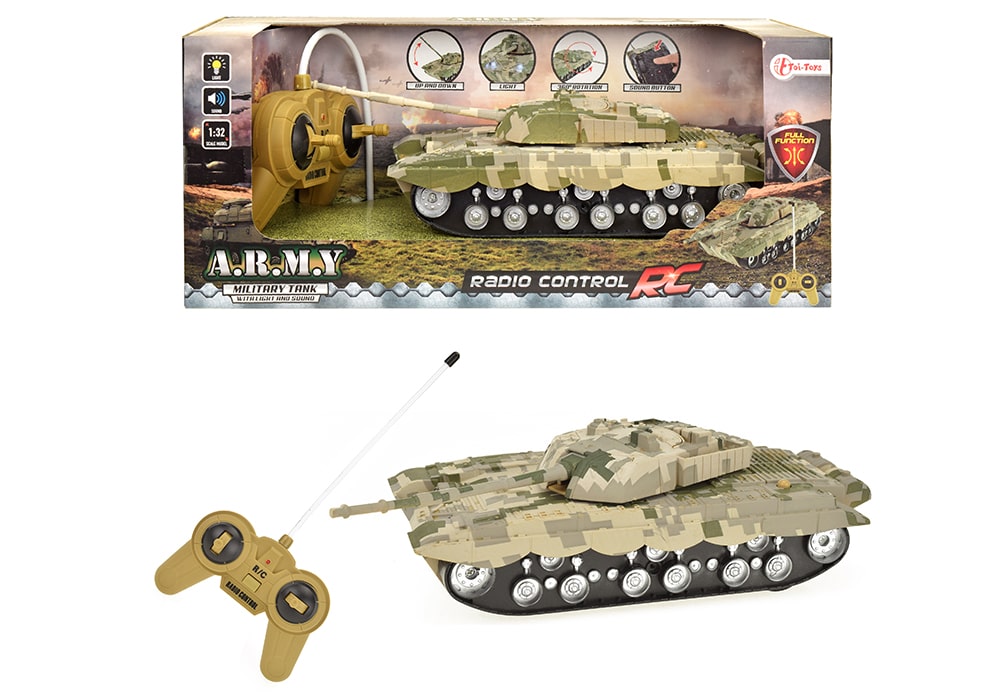 RC Tank 27cm met controller vna toi-toys met verpakking en losse afbeeldingen