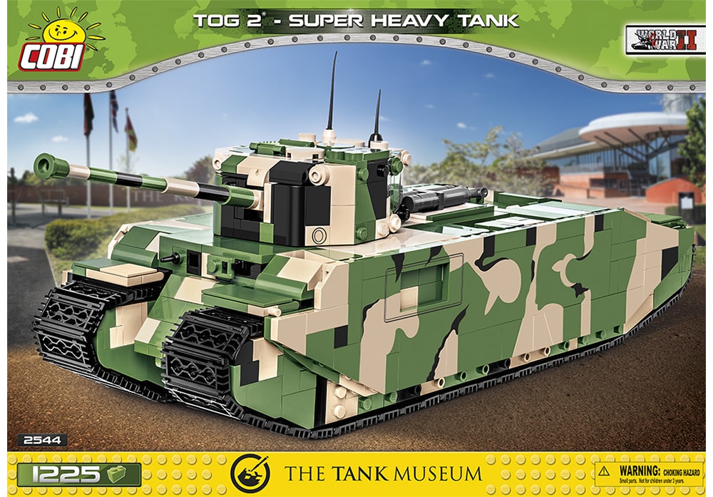 Voorkant van de Cobi 2544 bouwset world war 2 Tog 2* super heavy tank