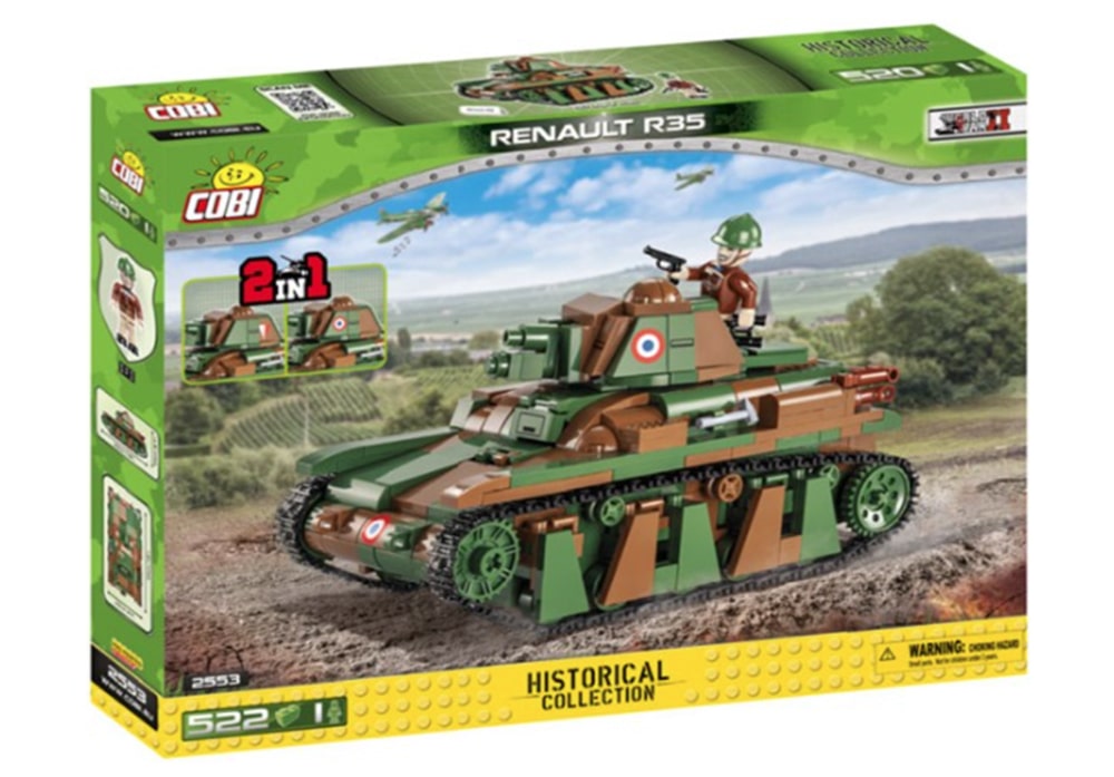 Cobi R35 COBI World War II: Renault R35 tank (2553) – Legerspeelgoed.nl