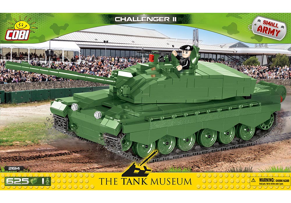 Voorkant van de Cobi 2614 bouwset small army collection Challenger II tank