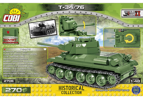 COBI World War II: T-34/76 tank (2706)