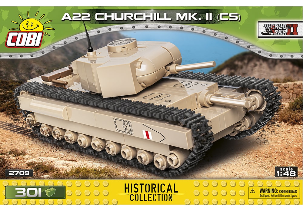 COBI World War II: A22 Churchill MK.2 (CS) tank (2709)