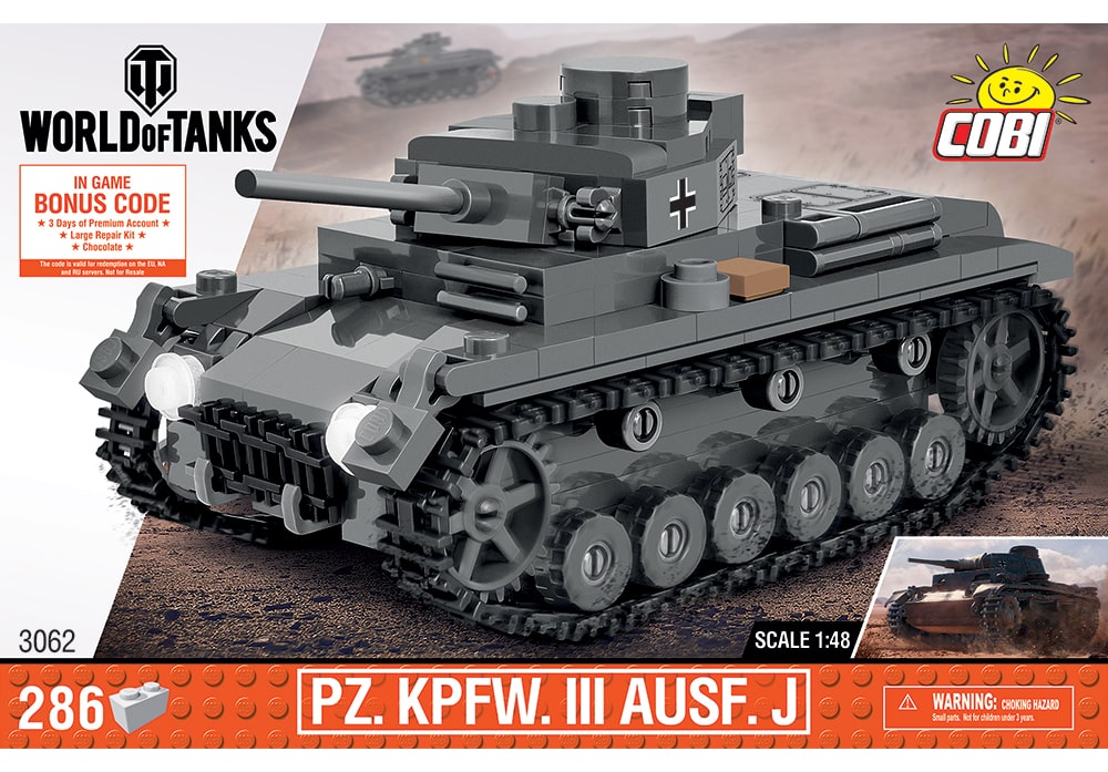 COBI World of Tanks: Panzer III Tank / 1:48 schaal (3062)