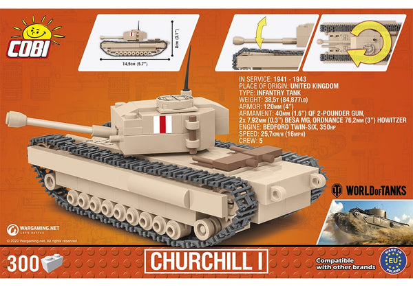COBI World of Tanks: Churchill I Tank / 1:48 schaal (3064)