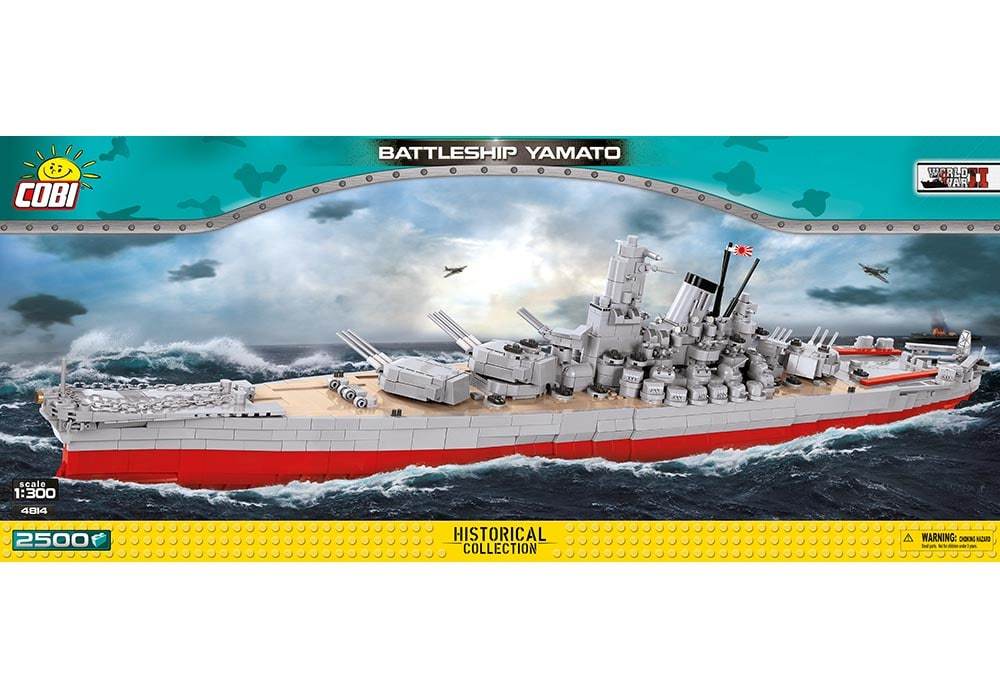 Voorkant van de Cobi 4814 bouwset historical collection world war 2 yamato battleship 