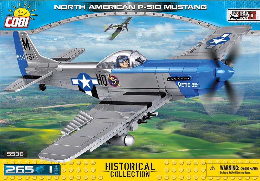 Voorkant van de Cobi 5536 bouwset North American P-51D Mustang