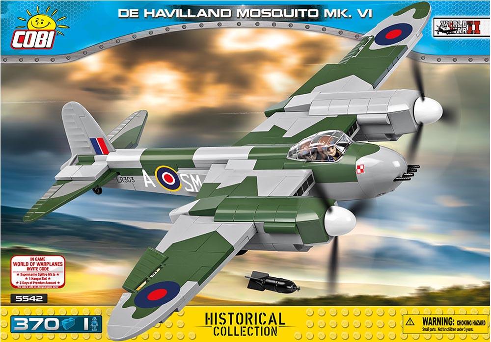 Voorkant van de Cobi 5542 bouwset De Havilland Mosquito MK. VI