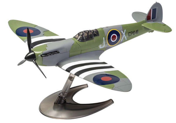Spitfire op modelstandaard van de Airfix J6045 bouwset Quickbuild Collectie Spitfire D-Day jachtvliegtuig
