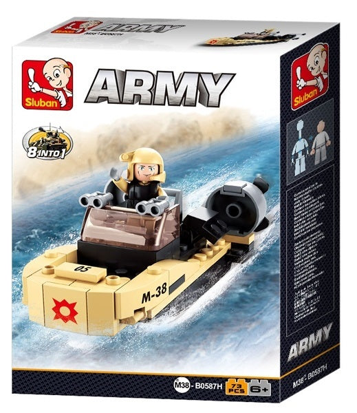 Sluban Army: Aanvalsboot 8-in-1 (M38-B0587H)
