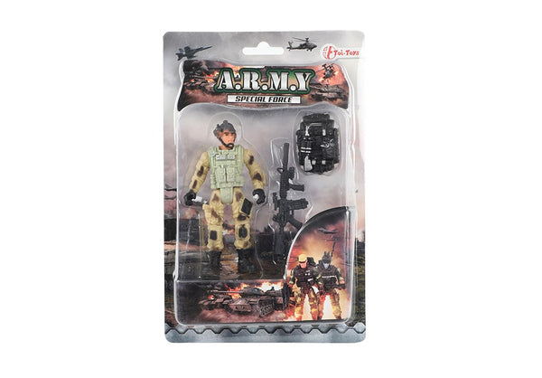 Verpakking met model Toi-Toys Army Special Forces actiefiguur soldaat grenadier met aanvalsgeweer