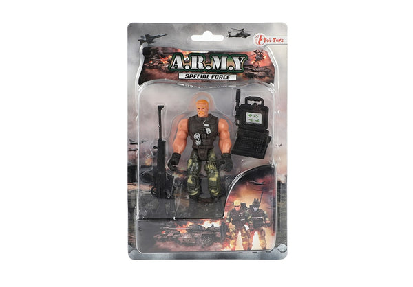 Verpakking met model Toi-Toys Army Special Forces actiefiguur soldaat sniper