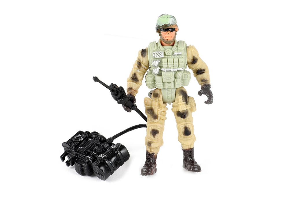 Toi-Toys Army Special Forces actiefiguur soldaat vlammenwerper expert